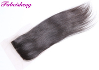 Embrouillez la fermeture brésilienne libre de cheveux avec la catégorie naturelle 8A de Brown de partie naturelle
