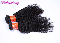 Cheveux bouclés indiens crus de Vierge, tissage non-traité cru de cheveux de cheveux indiens naturels de 100%