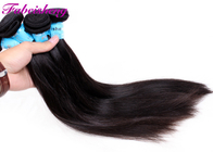 Les cheveux brésiliens Vierge naturelle du noir 1B de vraie/directement les cheveux brésiliens humains de 100% empaquettent