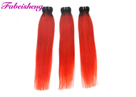 Le rouge inférieur épais a coloré des prolongements de cheveux 18&quot; 20&quot; 22&quot;/paquets brésiliens de cheveux