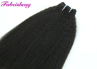 Les cheveux crus noirs de Vierge des Péruviens 7A/cheveux brésiliens cousent en armure