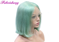 Les cheveux courts 1B de Vierge de perruque de dentelle d'avant de Bob de longueur ont adapté la couleur aux besoins du client