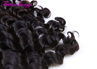 Cheveux brésiliens de vague lâche noire naturelle tissant, 8A extension de cheveux de la catégorie 100